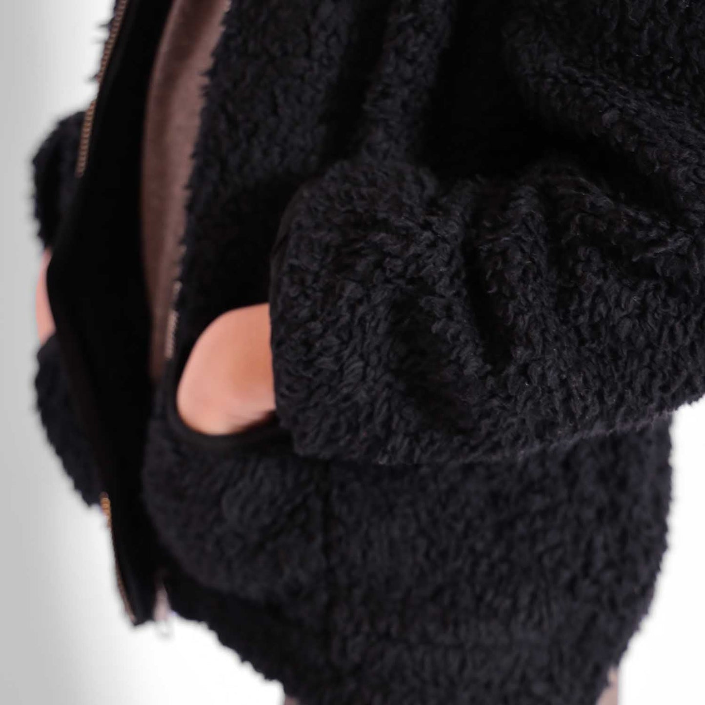 Black Faux Fur Jacket