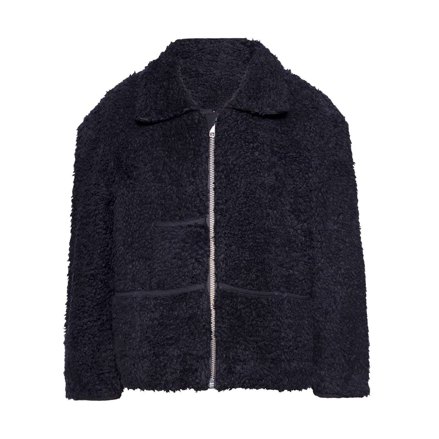 Black Faux Fur Jacket