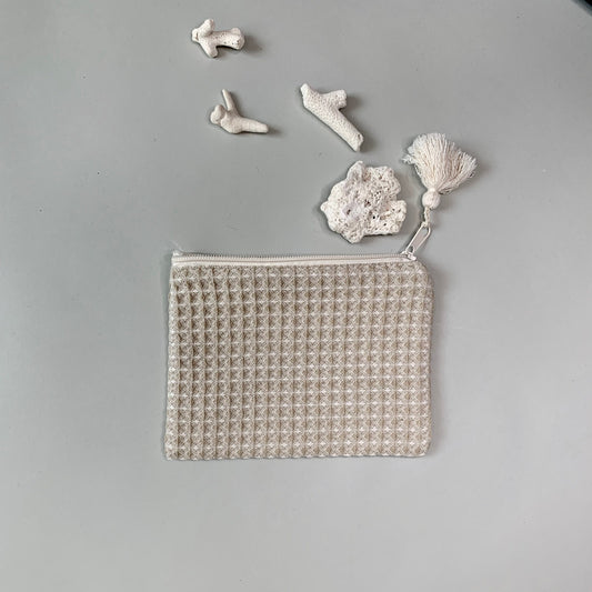 Handmade Small Bag Wafflepique | Camel